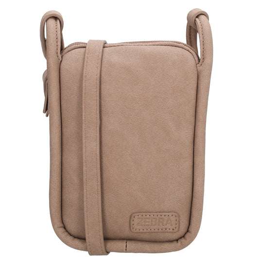 Handytasche 17x12x6cm in Taupe aus Kunstleder