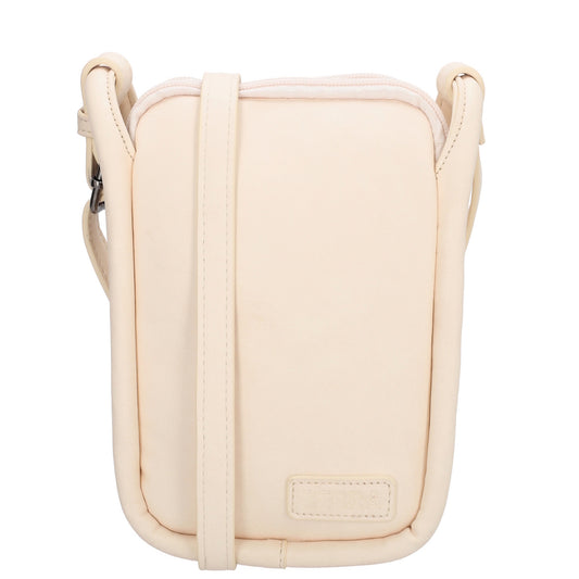 Handytasche 17x12x6cm in Creme aus Kunstleder
