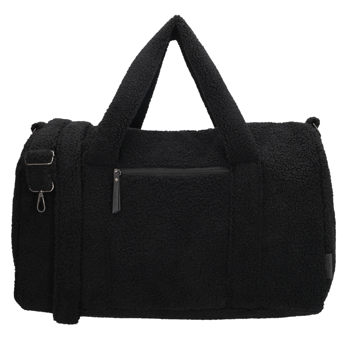 Reisetasche Teddy 50x32cm in Schwarz mit Reißverschluss