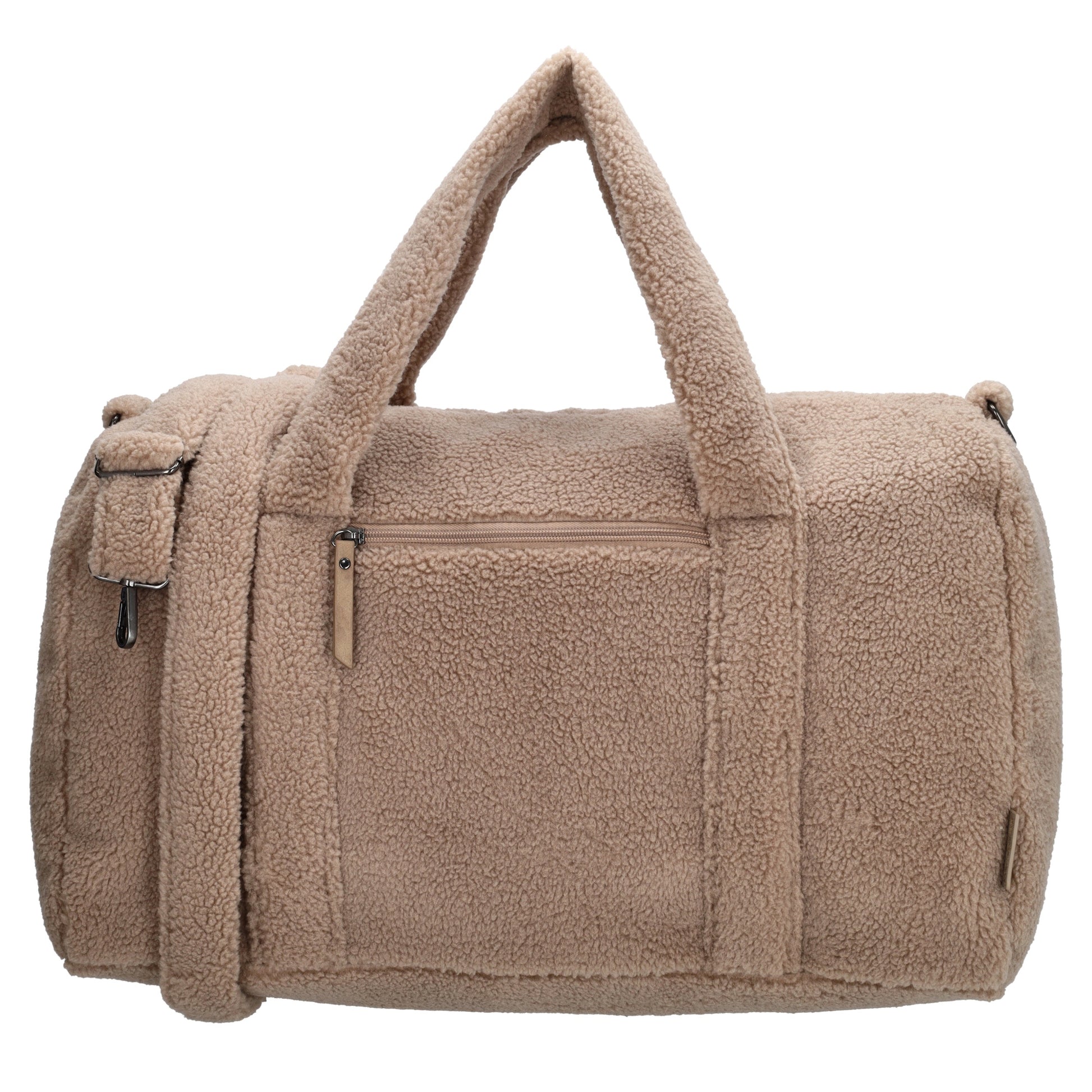 Reisetasche Teddy 50x32cm  in Taupe mit Reißverschluss - leder-accessoires.com
