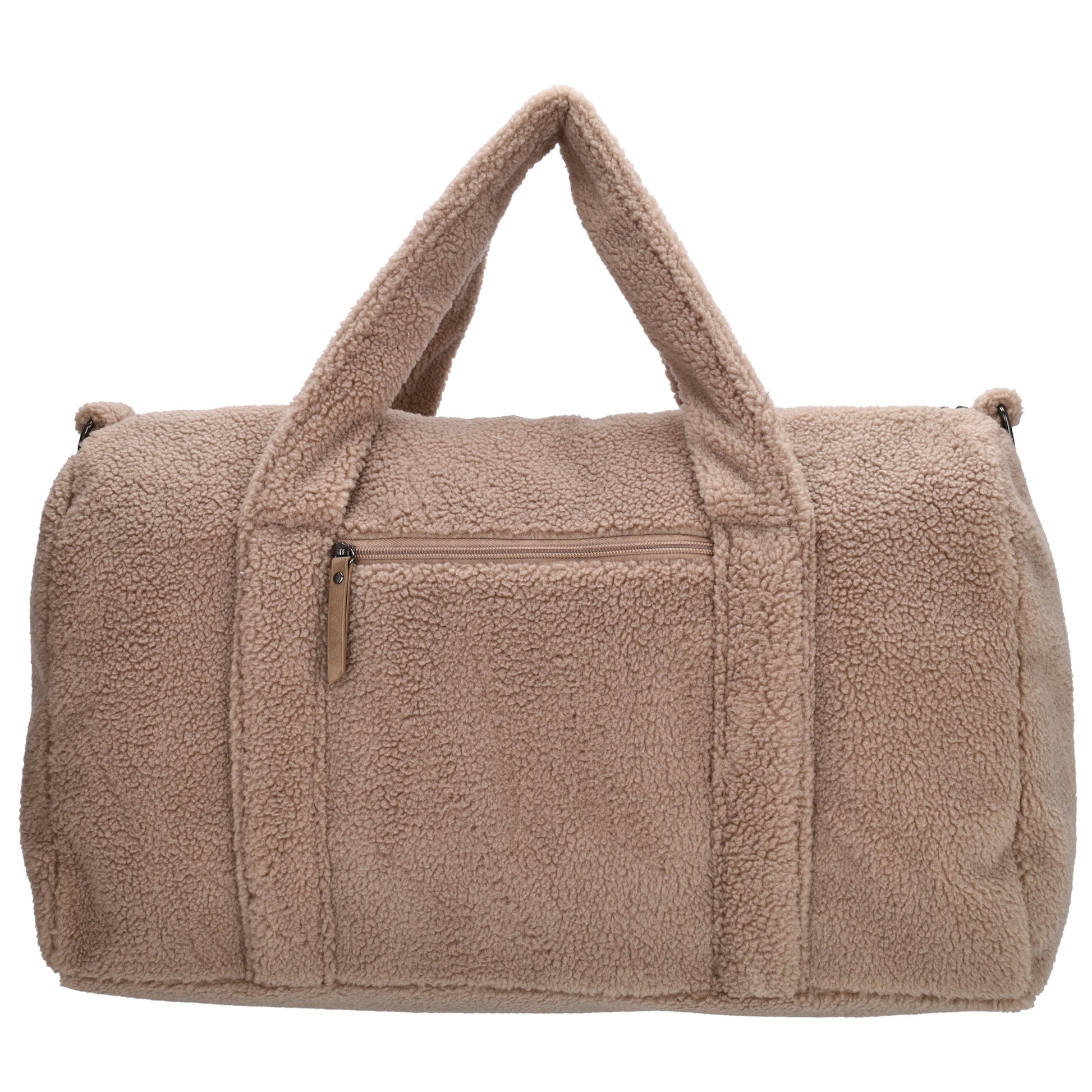 Reisetasche Teddy 50x32cm  in Taupe mit Reißverschluss - leder-accessoires.com