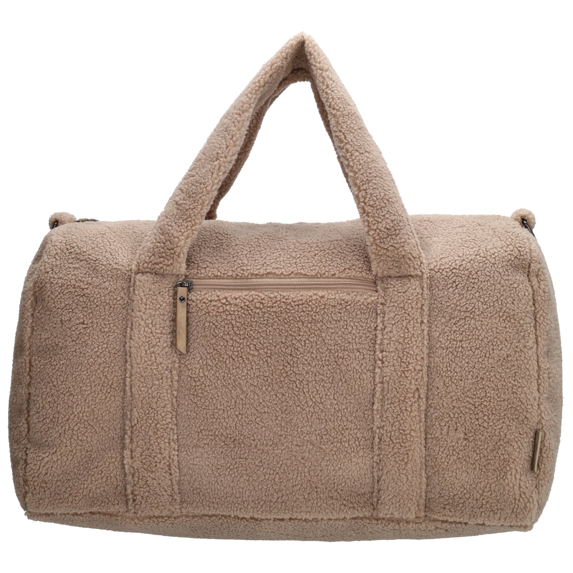 Reisetasche Teddy 50x32cm  in Taupe mit Reißverschluss - leder-accessoires.com