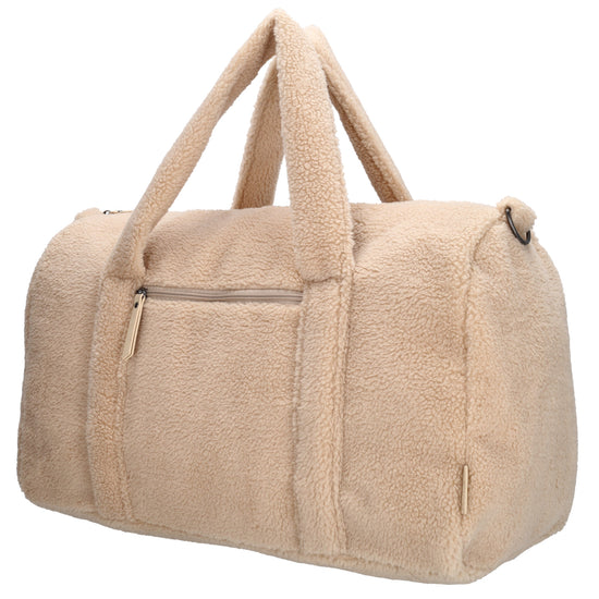 Reisetasche Teddy 50x32cm  in Natur mit Reißverschluss - leder-accessoires.com