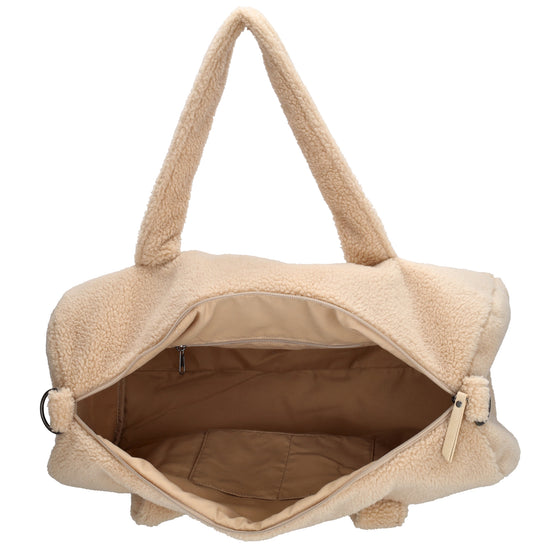 Reisetasche Teddy 50x32cm  in Natur mit Reißverschluss - leder-accessoires.com