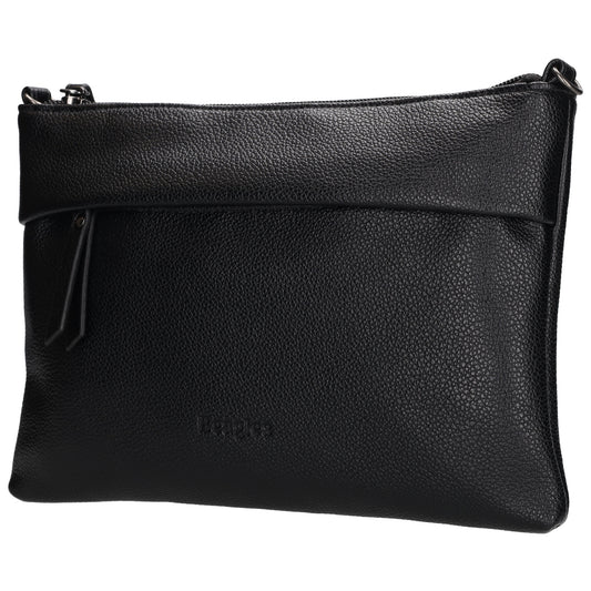 Clutch|Umhängetasche 25x17cm in Schwarz aus Kunstleder