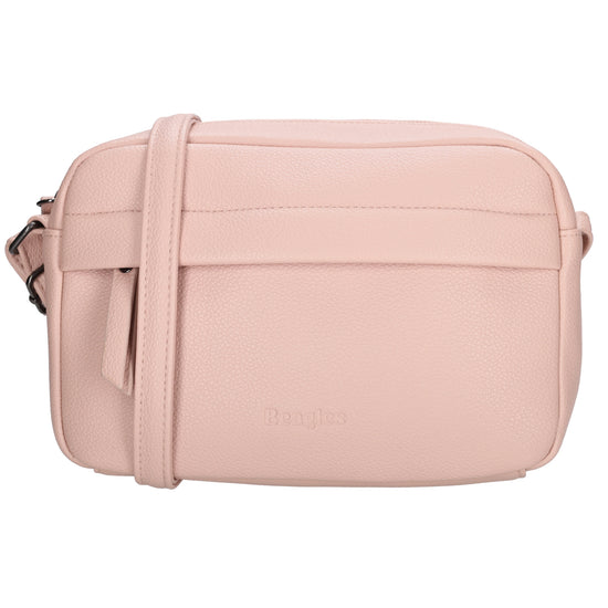 Damen Schultertasche 21x13,5cm Rose – feminin & modern - leder-accessoires.com