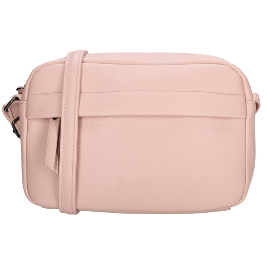 Damen Schultertasche 21x13,5cm Rose – feminin & modern - leder-accessoires.com