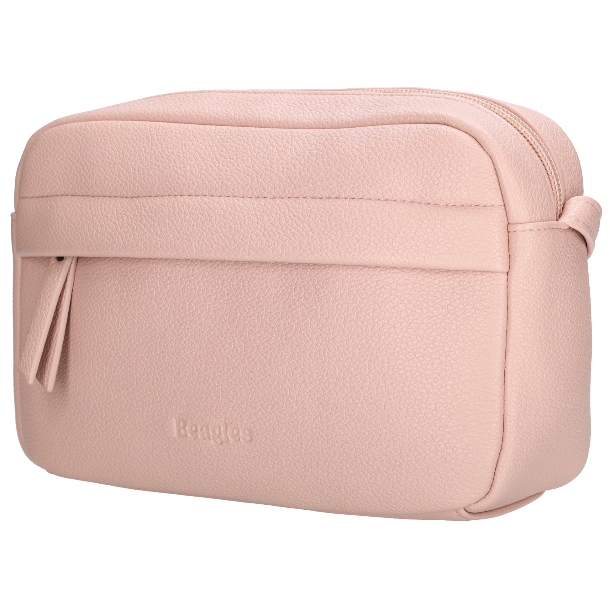 Damen Schultertasche 21x13,5cm Rose – feminin & modern - leder-accessoires.com