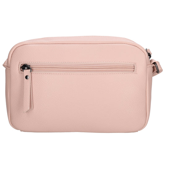Damen Schultertasche 21x13,5cm Rose – feminin & modern - leder-accessoires.com