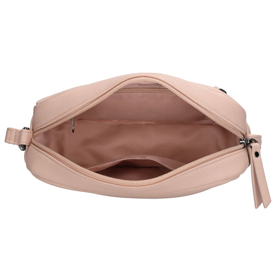 Damen Schultertasche 21x13,5cm Rose – feminin & modern - leder-accessoires.com