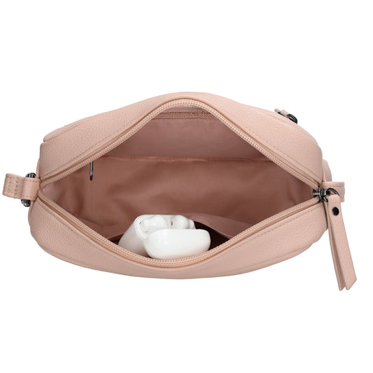 Damen Schultertasche 21x13,5cm Rose – feminin & modern - leder-accessoires.com