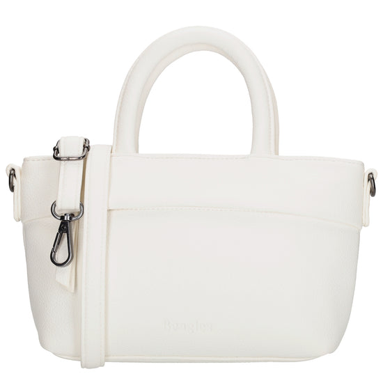 Handtasche 18x13cm in Weiss aus Kunstleder - leder-accessoires.com