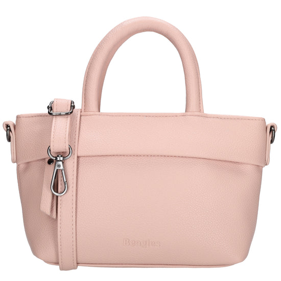 Handtasche 18x13cm in Altrosa aus Kunstleder - leder-accessoires.com