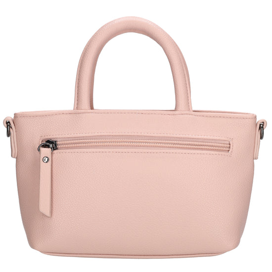 Handtasche 18x13cm in Altrosa aus Kunstleder - leder-accessoires.com