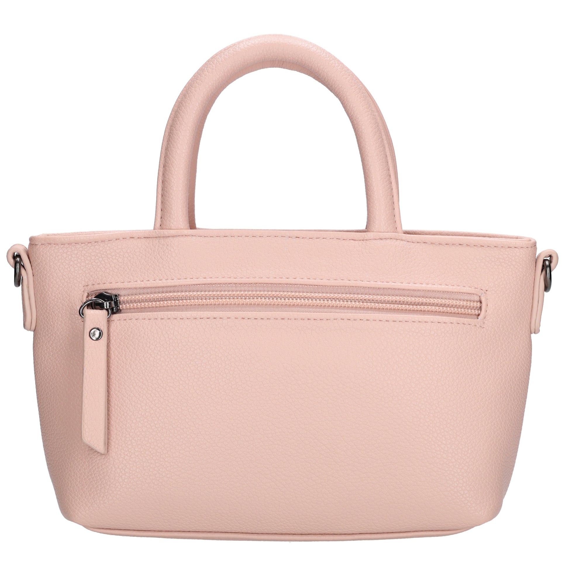 Handtasche 18x13cm in Altrosa aus Kunstleder - leder-accessoires.com
