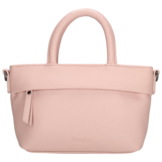 Handtasche 18x13cm in Altrosa aus Kunstleder - leder-accessoires.com