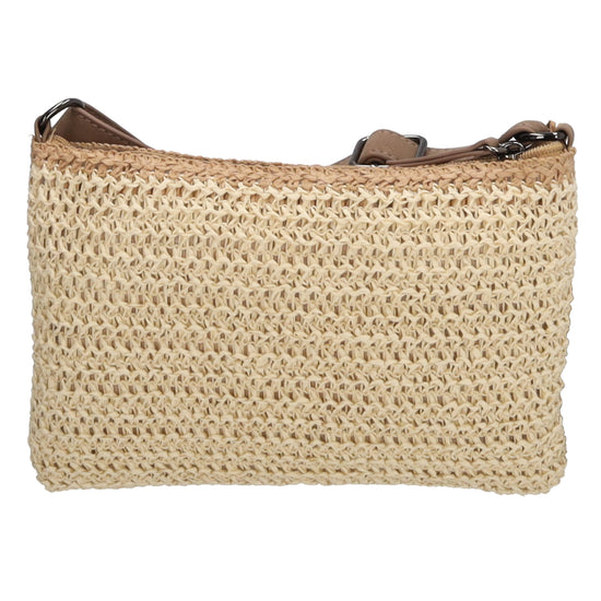 Aloha Umhängetasche 24x17cm Basttasche Natur aus Raphia - leder-accessoires.com