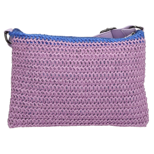 Aloha Umhängetasche 24x17cm Basttasche Flieder aus Raphia