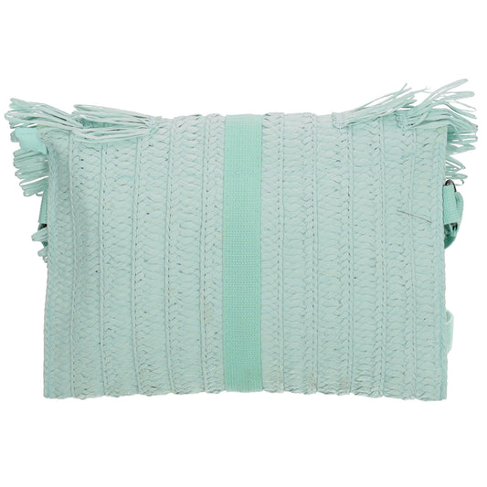 Aloha Umhängetasche 28x19cm mit Fransen Minze – Basttasche 2026