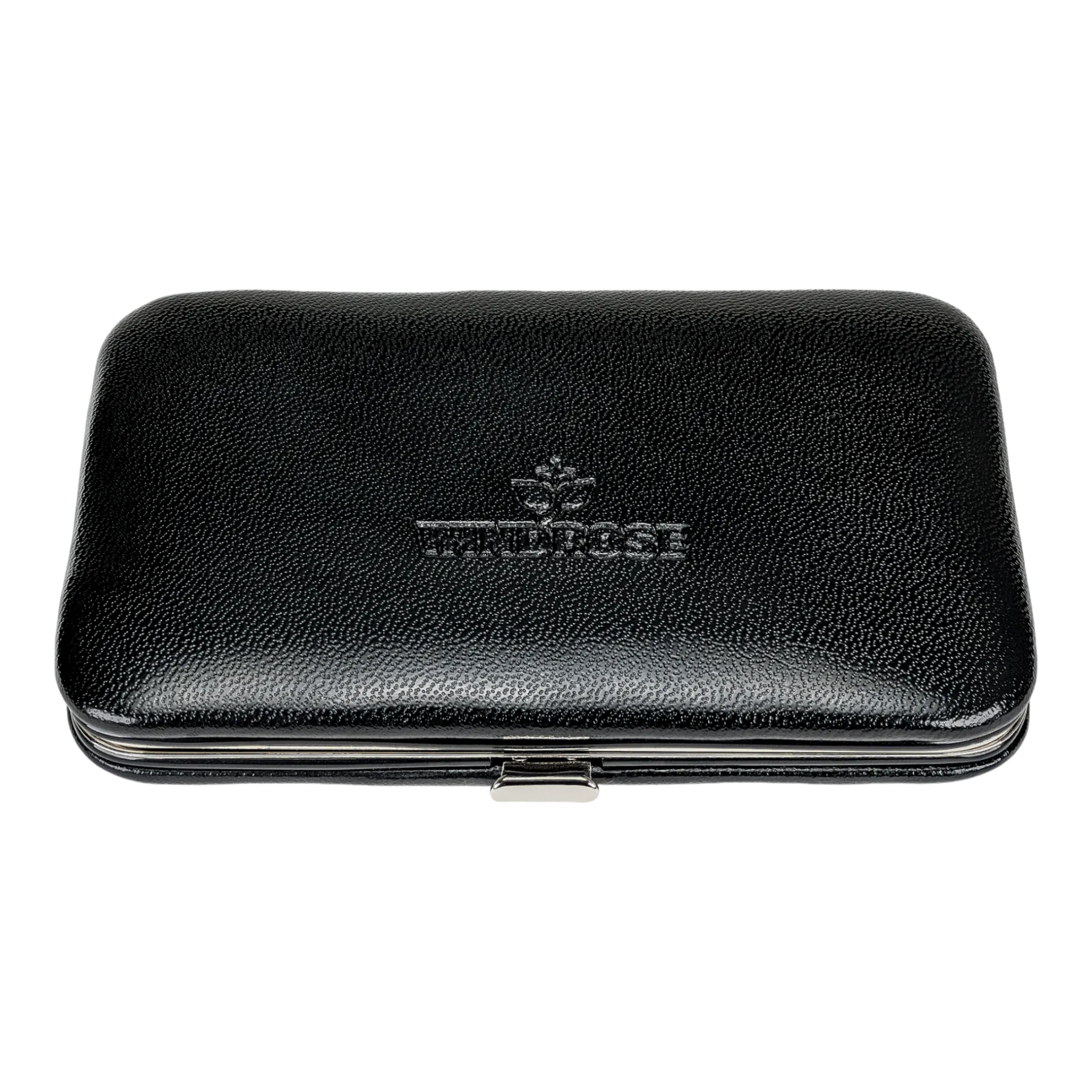 Manikür Etui 4-teilig in Schwarz - leder-accessoires.com