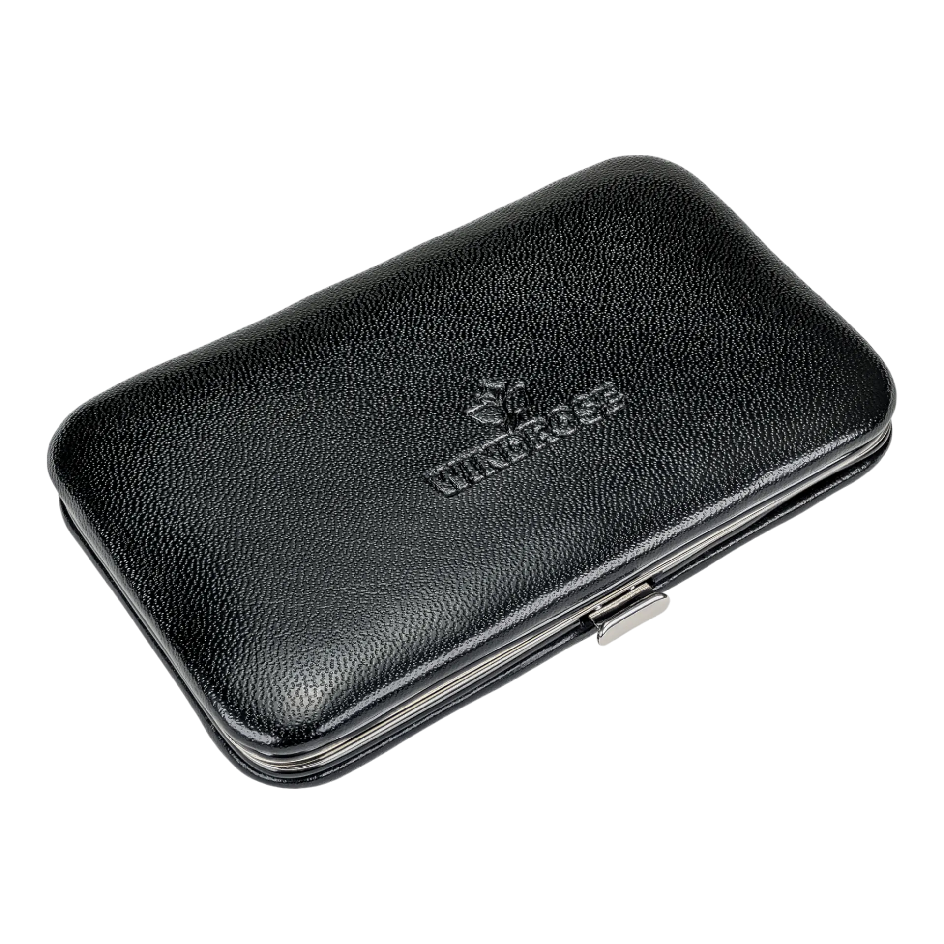 Manikür Etui 4-teilig in Schwarz - leder-accessoires.com