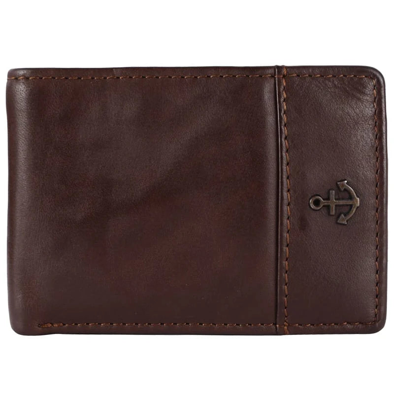 Lederbörse Mini 9x6,5cm in Braun - leder-accessoires.com