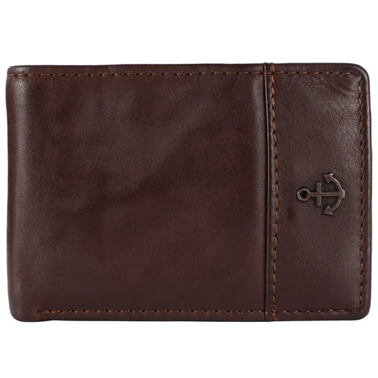 Lederbörse Mini 9x6,5cm in Braun