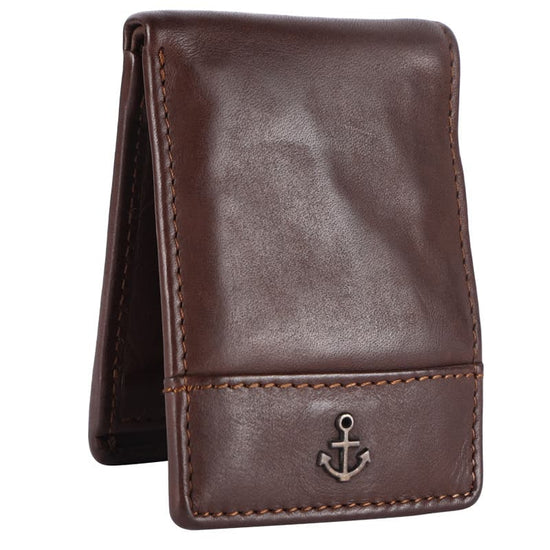 Lederbörse Mini 9x6,5cm in Braun - leder-accessoires.com