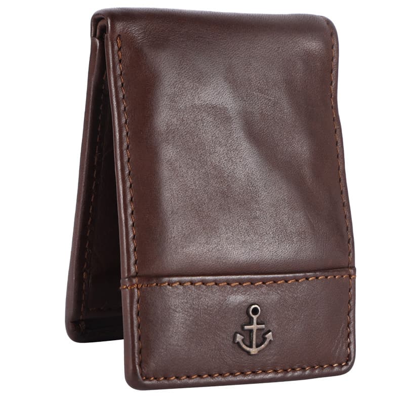 Lederbörse Mini 9x6,5cm in Braun - leder-accessoires.com