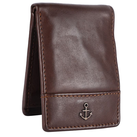 Lederbörse Mini 9x6,5cm in Braun