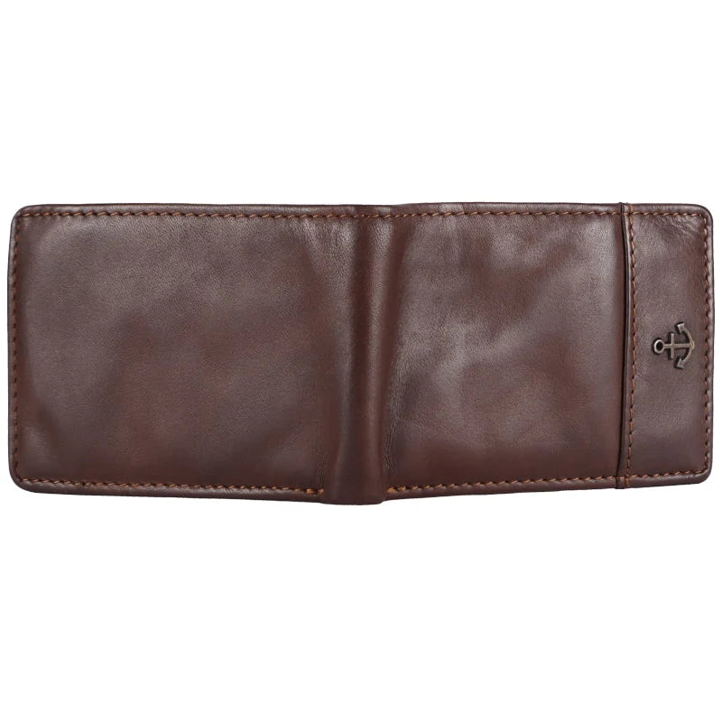 Lederbörse Mini 9x6,5cm in Braun - leder-accessoires.com