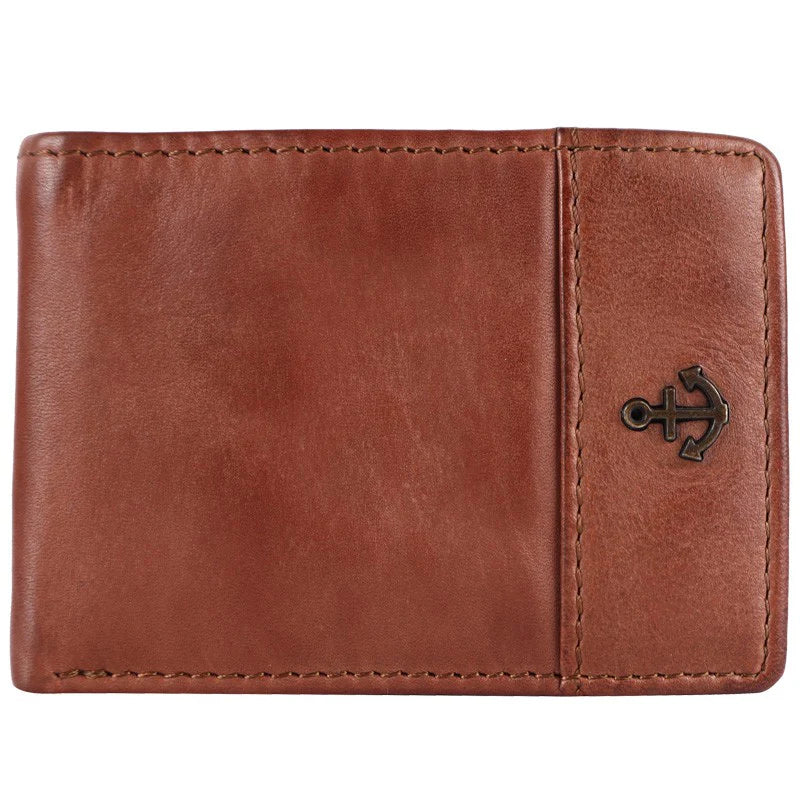 Lederbörse Mini 9x6,5cm in Cognac - leder-accessoires.com