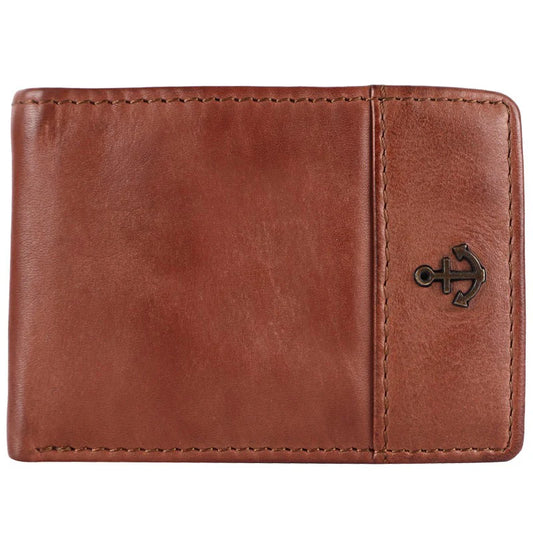 Lederbörse Mini 9x6,5cm in Cognac