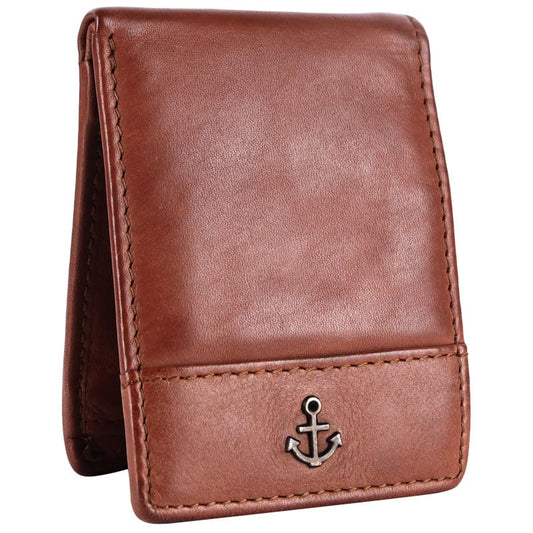 Lederbörse Mini 9x6,5cm in Cognac