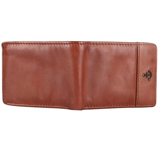 Lederbörse Mini 9x6,5cm in Cognac - leder-accessoires.com