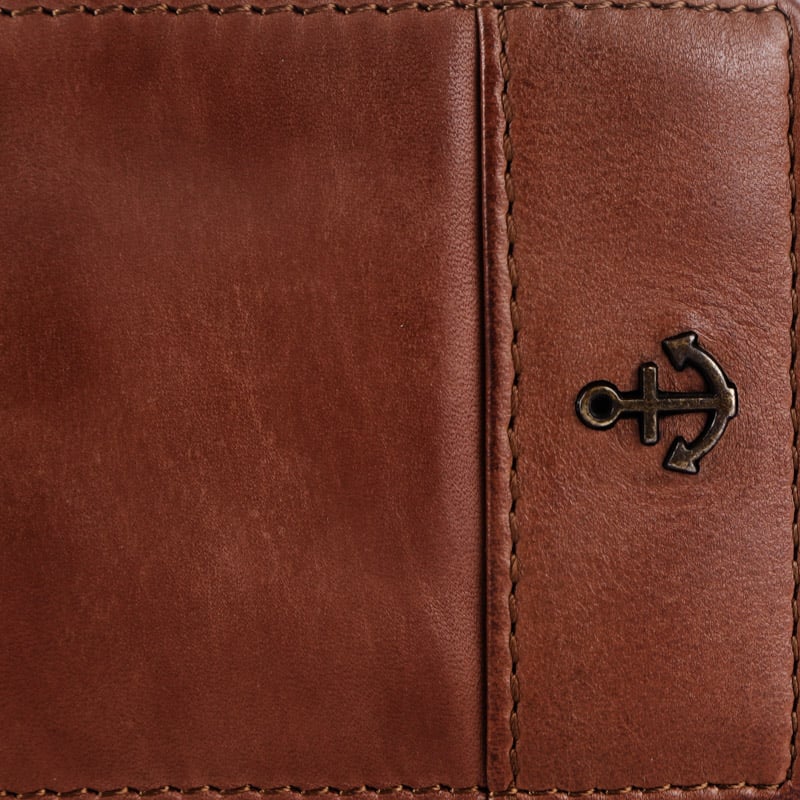 Lederbörse Mini 9x6,5cm in Cognac - leder-accessoires.com