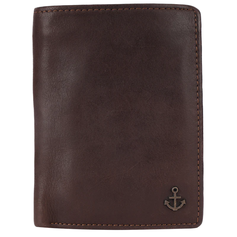 Lederbörse Hochformat 10x13xcm in Braun - leder-accessoires.com