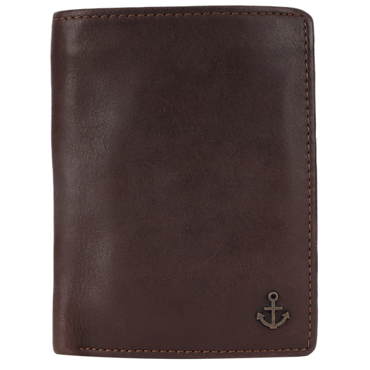 Lederbörse Hochformat 10x13xcm in Braun - leder-accessoires.com