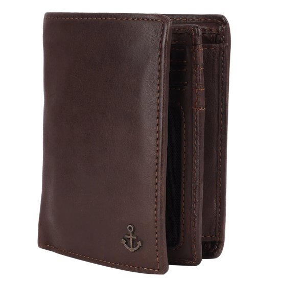 Lederbörse Hochformat 10x13xcm in Braun - leder-accessoires.com
