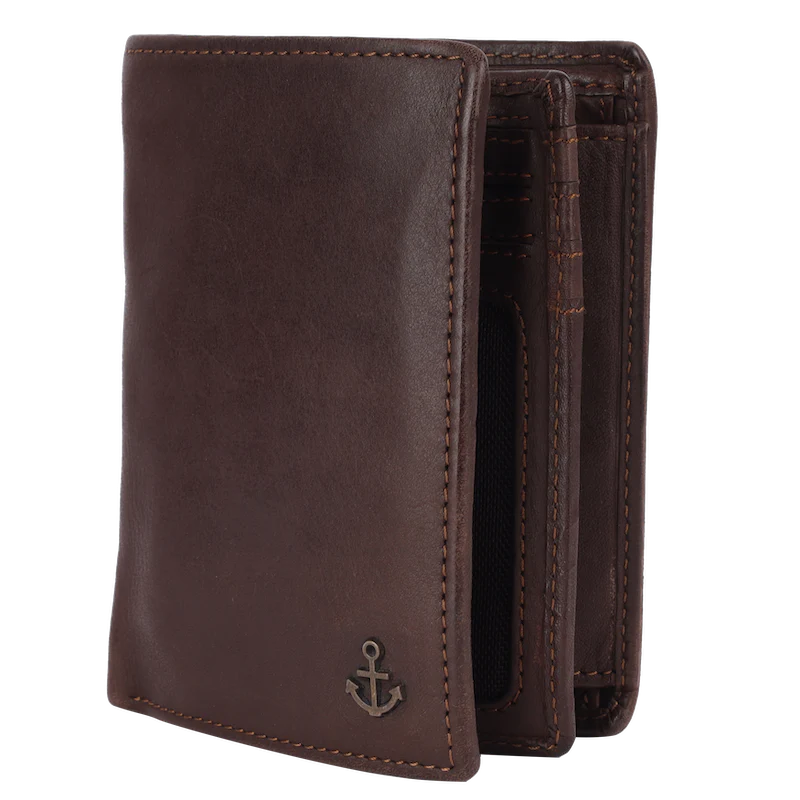 Lederbörse Hochformat 10x13xcm in Braun - leder-accessoires.com