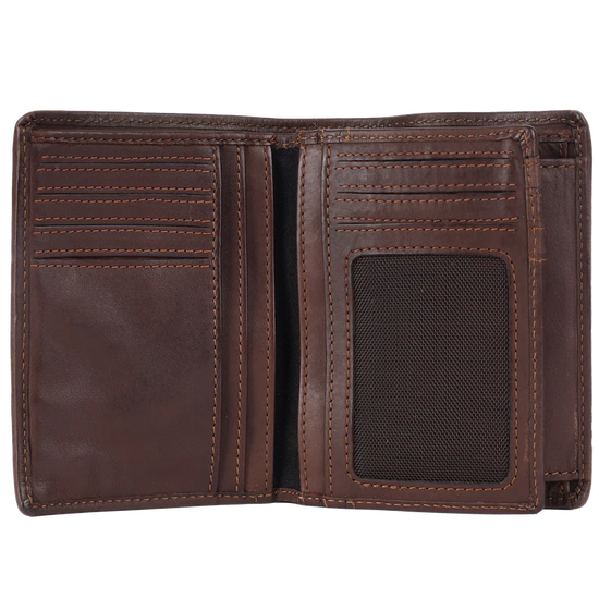 Lederbörse Hochformat 10x13xcm in Braun - leder-accessoires.com