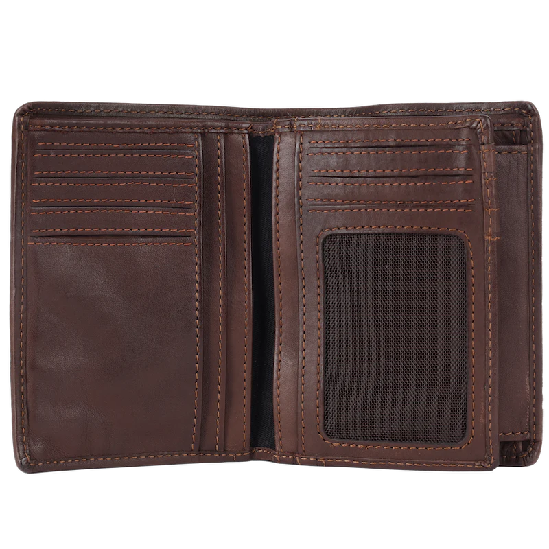 Lederbörse Hochformat 10x13xcm in Braun - leder-accessoires.com