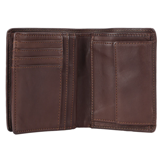 Lederbörse Hochformat 10x13xcm in Braun - leder-accessoires.com