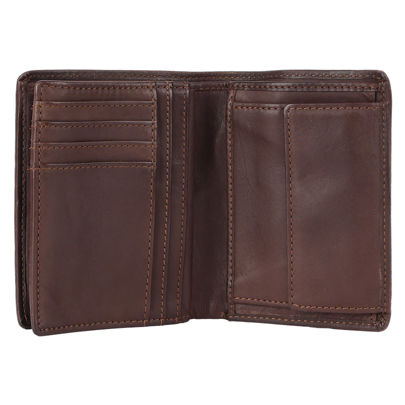 Lederbörse Hochformat 10x13xcm in Braun - leder-accessoires.com