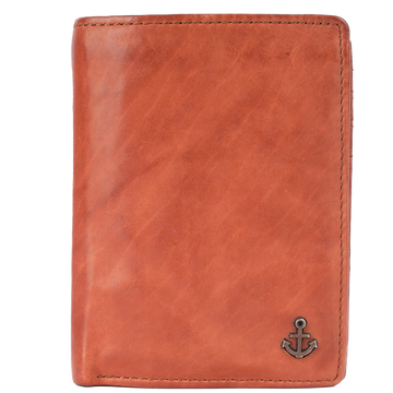 Lederbörse Hochformat 10x13xcm in Cognac - leder-accessoires.com