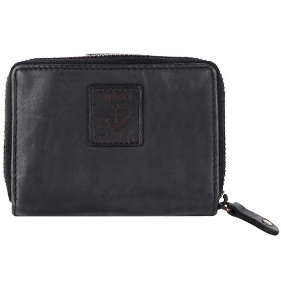 Geldbörse 11x9cm in Schwarz mit separatem Münzfach - leder-accessoires.com