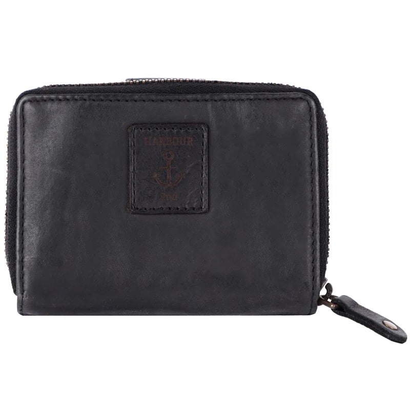 Geldbörse 11x9cm in Schwarz mit separatem Münzfach - leder-accessoires.com