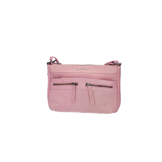 SALE Schultertasche in Rosa|Pink mit aus Leder - leder-accessoires.com