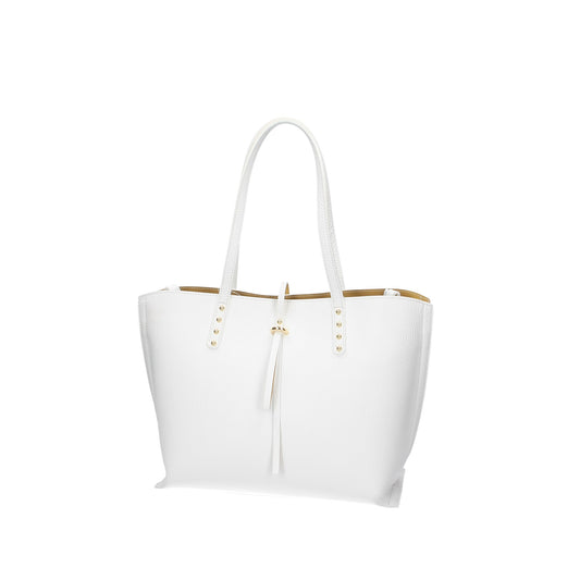 SALE Shopper in Weiss aus Leder - leder-accessoires.com