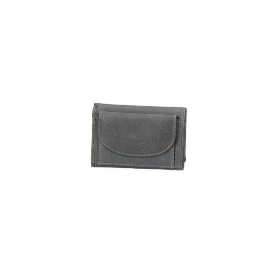 Geldbörse|Minibörse in Grau aus Leder - leder-accessoires.com